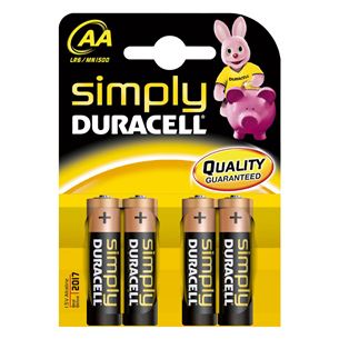 Batteries Duracell MN 1500 Simply Power AA (LR6) 4 psc