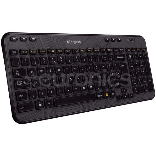 Logitech K360, US, melna - Bezvadu klaviatūra