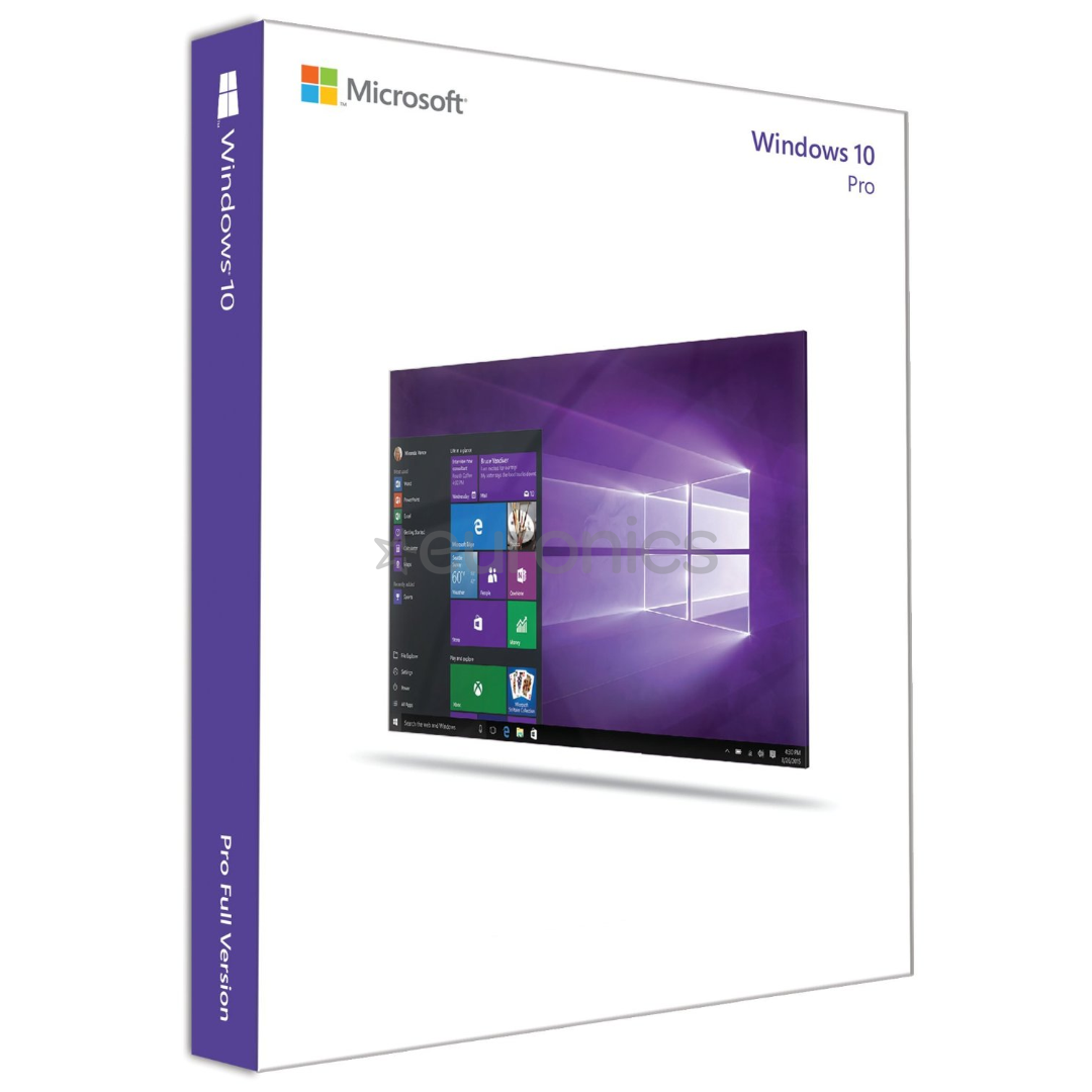 Operētājsistēma Windows 10 Pro 64bit OEM Eng, DVD