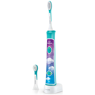 Philips Sonicare For Kids Bluetooth, zila/balta - Elektriskā zobu birste bērniem