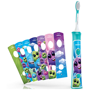 Philips Sonicare For Kids Bluetooth, голубой/белый - Электрическая детская зубная щетка