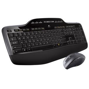Logitech MK710, US, melna - Bezvadu klaviatūra ar peli 920-002440