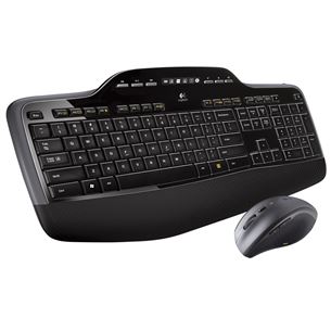 Logitech MK710, US, melna - Bezvadu klaviatūra ar peli