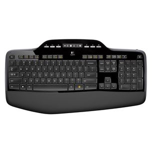 Logitech MK710, US, melna - Bezvadu klaviatūra ar peli
