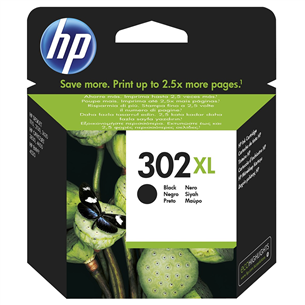 Ink cartridge HP 302XL (black) F6U68AE#UUS