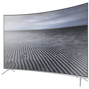 Samsung LCD 4K UHD, 65'', centra statīvs, sudraba - Izliekts Televizors