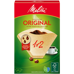 Melitta 1x2, 40 gab. - Kafijas filtri 4006508123094