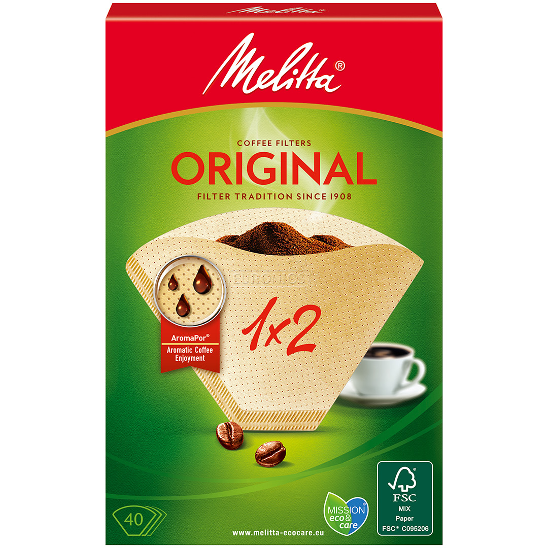 Melitta 1x2, 40 gab. - Kafijas filtri