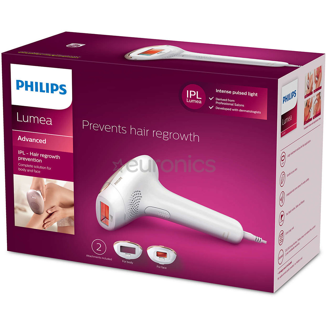 Philips Lumea Advanced, balta/rozā - Fotoepilators
