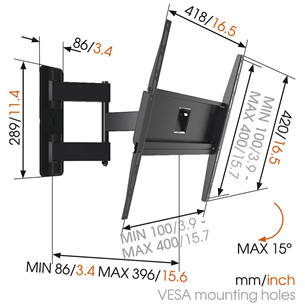 Vogel's MA3040 (32-65"), black - TV Wall Mount