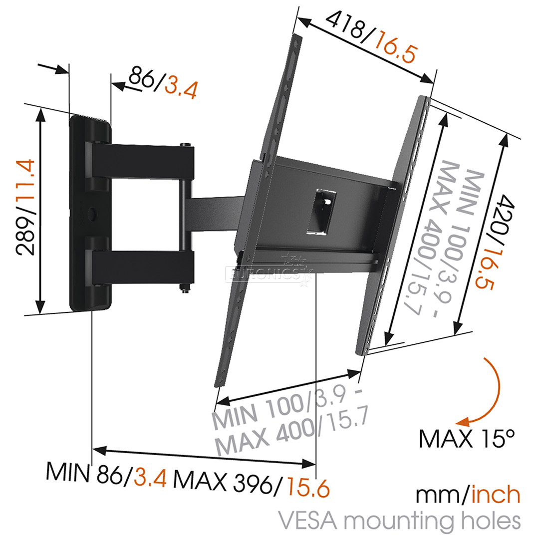 Vogel's MA3040 (32-65"), black - TV Wall Mount