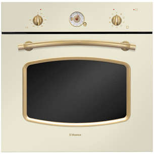 Hansa retro, 66 L, bēša - Iebūvējama elektriskā cepeškrāsns