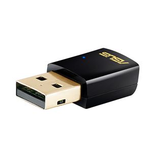Wi-Fi USB adapteris Dual-band AC600, Asus / 300 Mbps