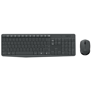 Logitech MK235, US, черный - Беспроводная клавиатура + мышь 920-007931