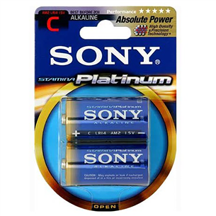 Батарейки C/LR14 Stamina Platinum, Sony / 2 шт