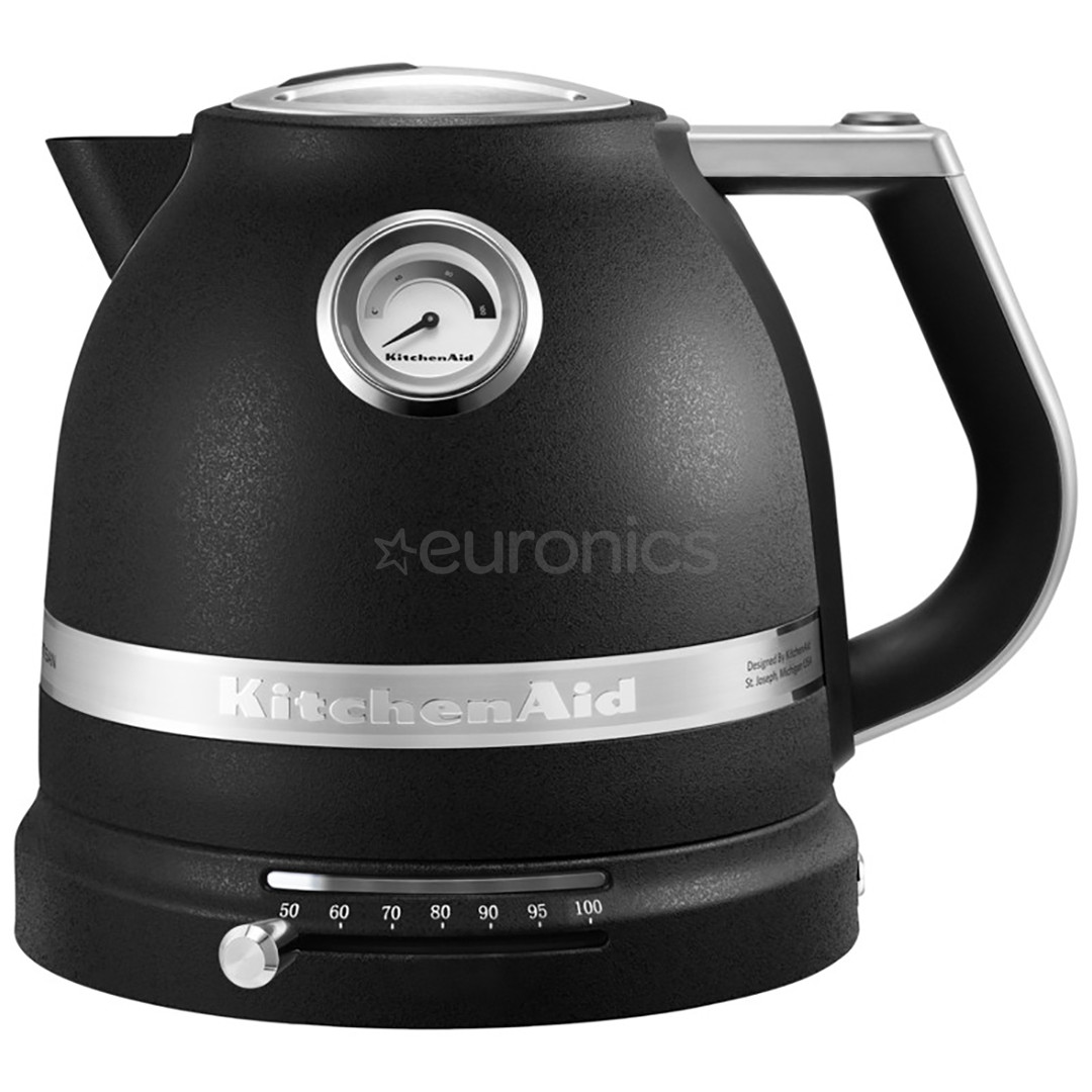 KitchenAid Artisan, temperatūras regulācija, 1.5 L, melna - Tējkanna