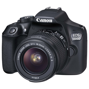 Digitālā fotokamera EOS 1300D + objektīvs EF-S 18-55 mm f/3.5-5.6 IS II, Canon