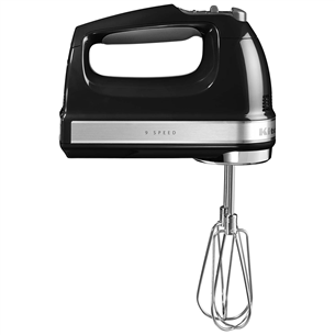 KitchenAid, 85 W, melna - Rokas mikseris