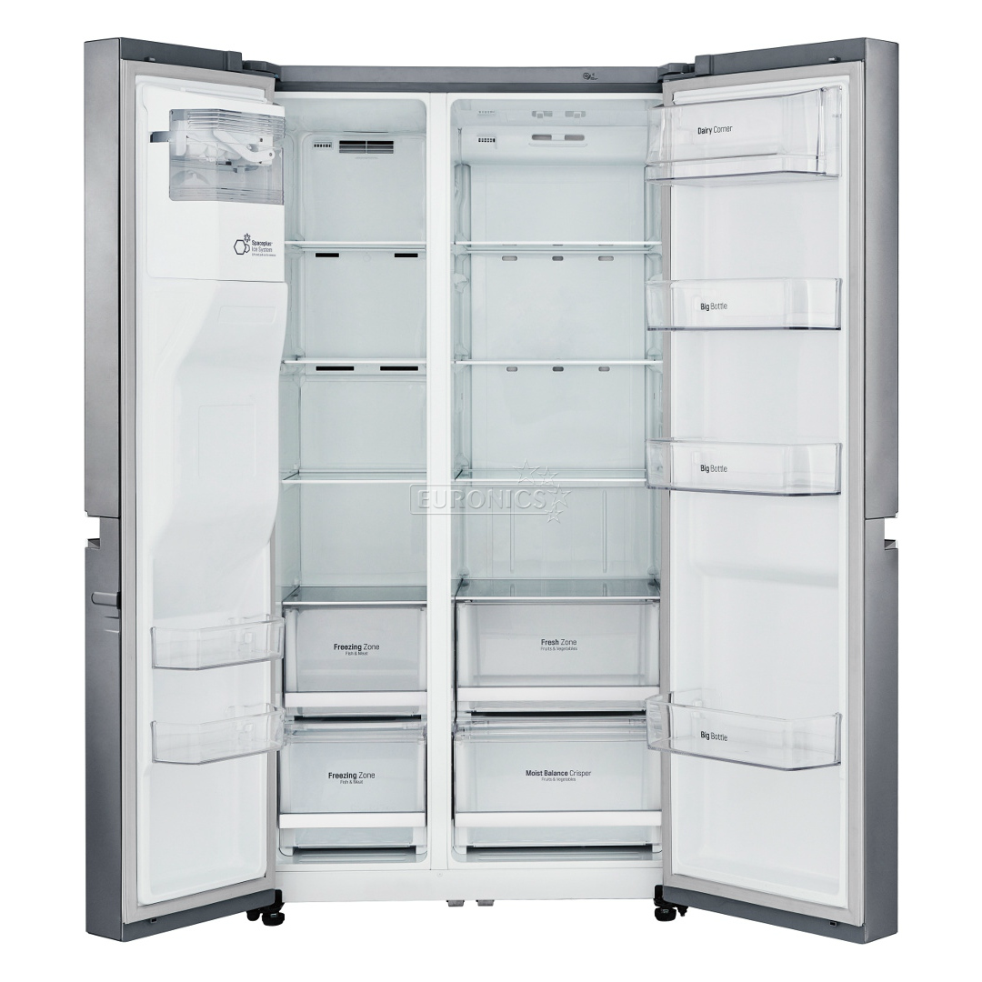 Ledusskapis Side-by-Side NoFrost, LG (179 cm)