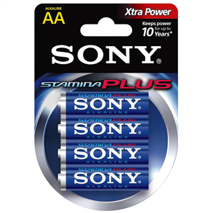 4 x AA batteries Sony Stamina Plus