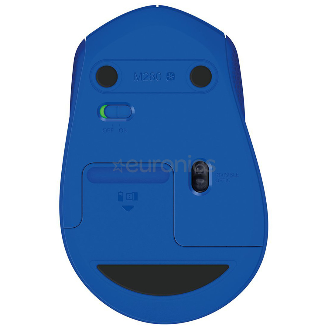 Logitech M280, zila - Bezvadu datorpele