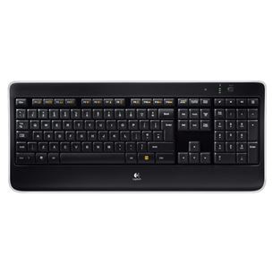 Logitech K800, US, melna - Bezvadu klaviatūra