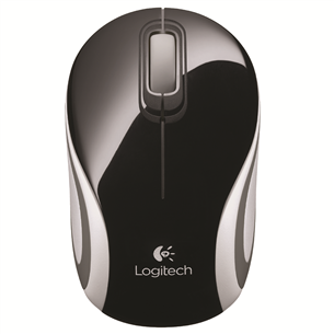 Logitech M187, melna/balta - Bezvadu datorpele