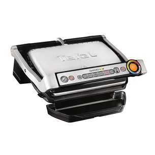 Tefal Optigrill+, 2000 W, melna/nerūsējošā tērauda - Elektriskais grils