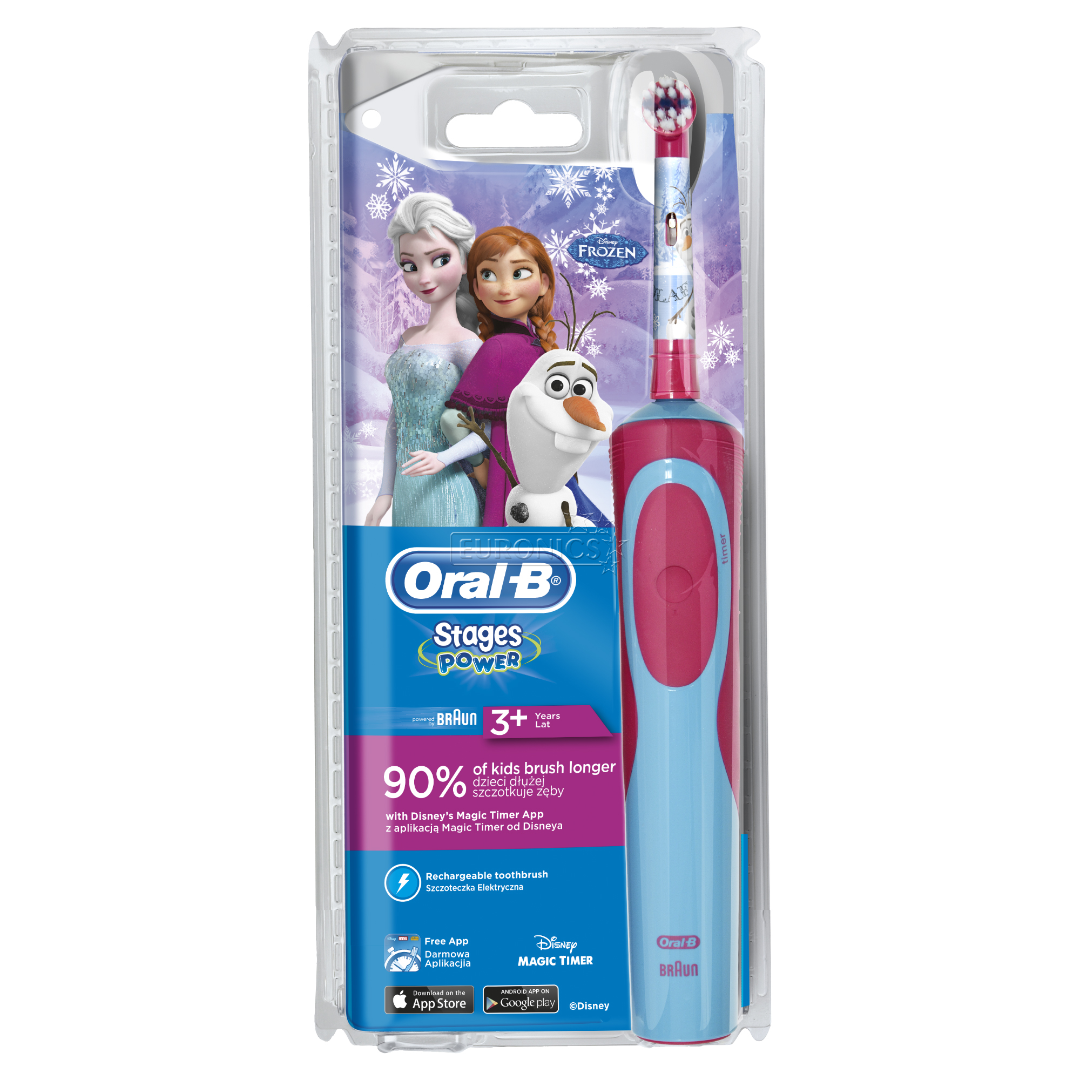 Elektriskā zobu birste Oral-B Kids Stages Power, Braun / Frozen