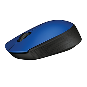 Logitech M171, melna/zila - Bezvadu datorpele