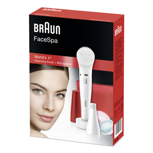 Эпилятор для лица и щёточка для пилинга Braun FaceSpa
