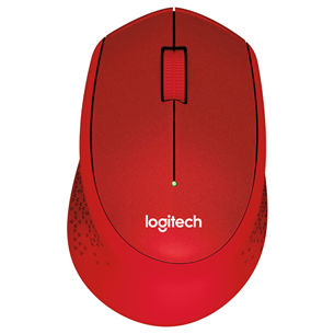 Logitech M330 Silent Plus, sarkana - Bezvadu datorpele