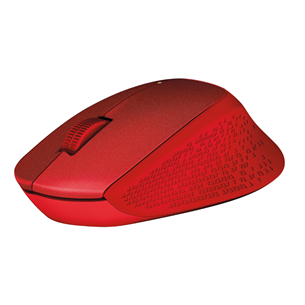 Logitech M330 Silent Plus, sarkana - Bezvadu datorpele