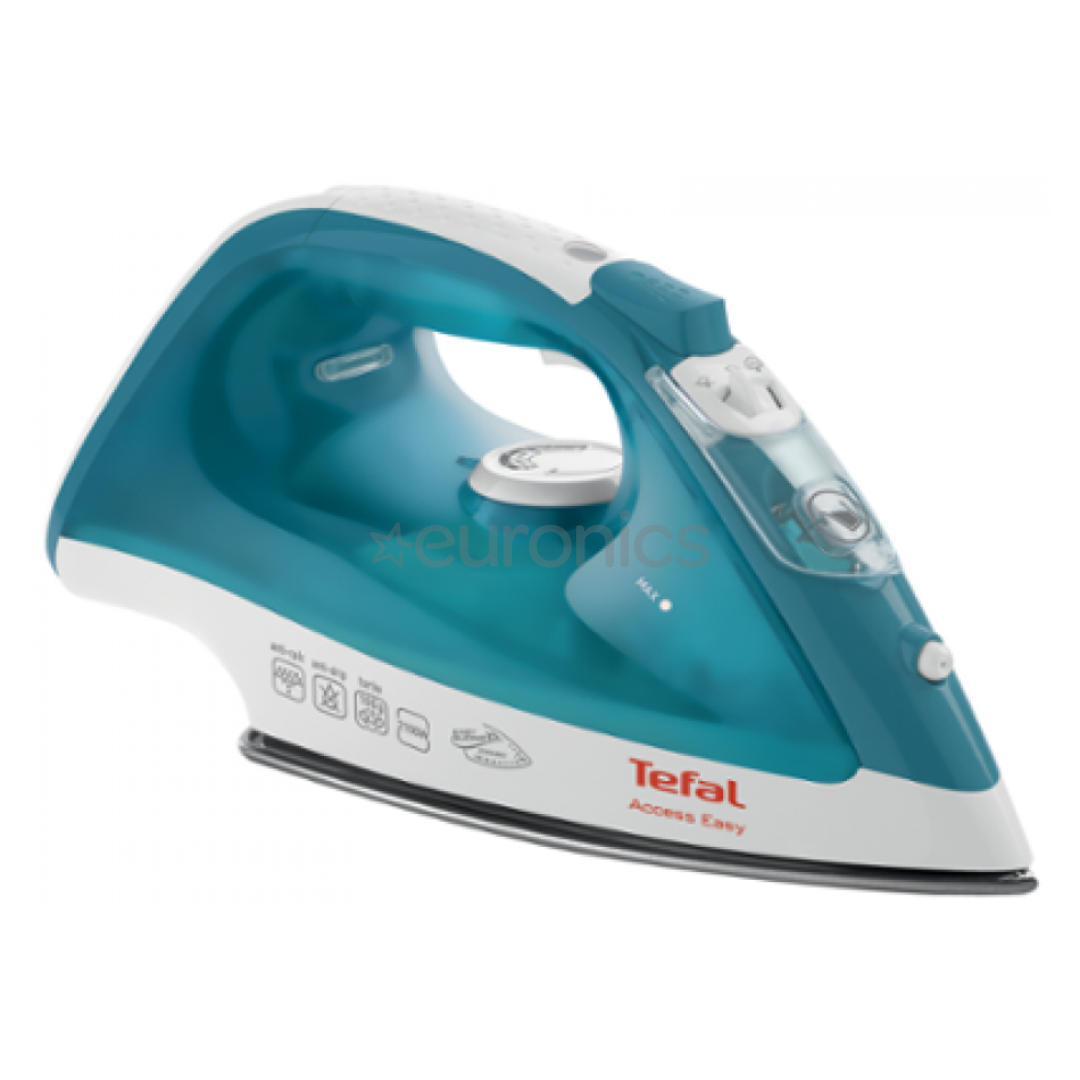 Tefal Access Easy, 2100 W, zaļa/balta - Tvaika gludeklis