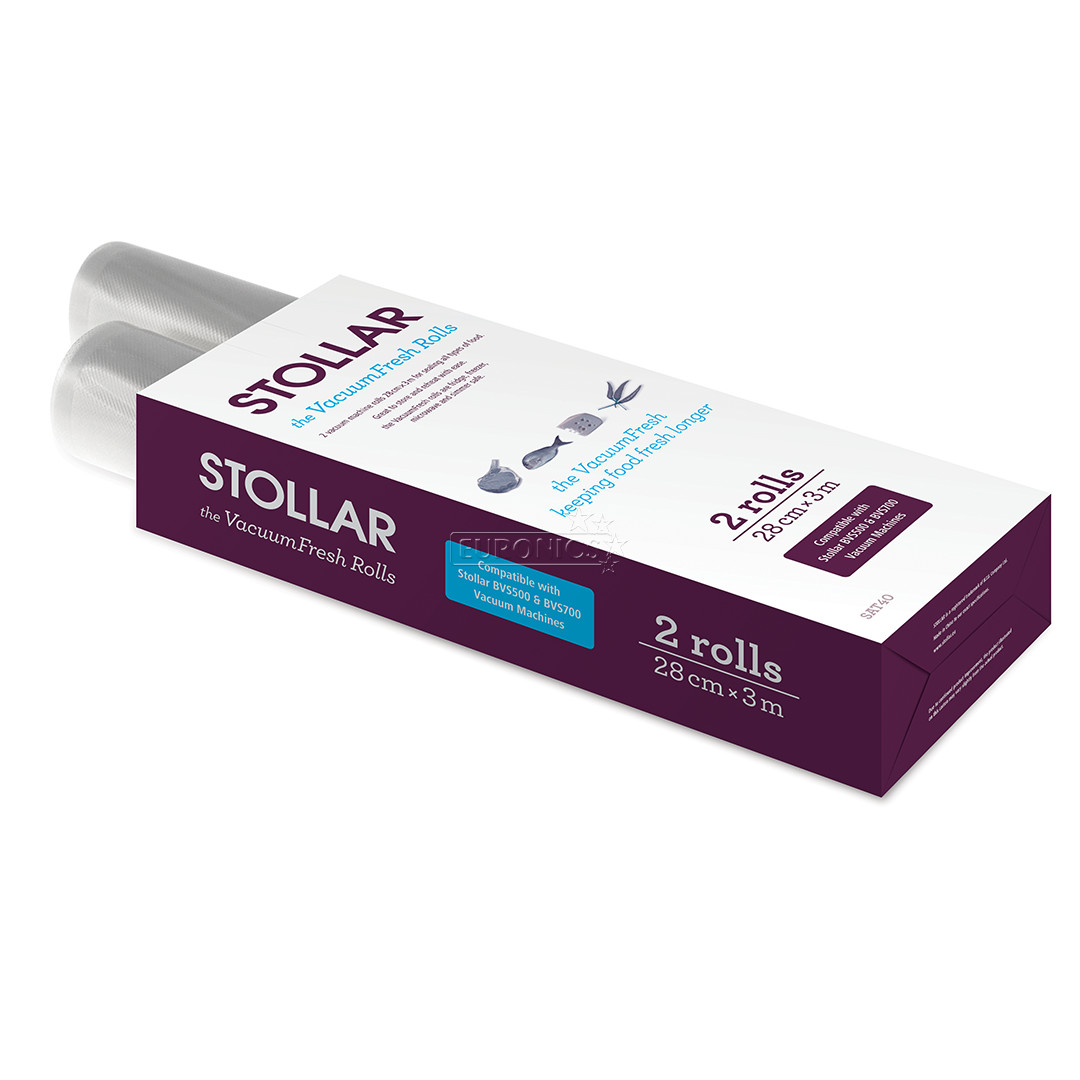 Stollar, 28см x 3м, 2 шт. - Рулоны для вакуумного упаковщика