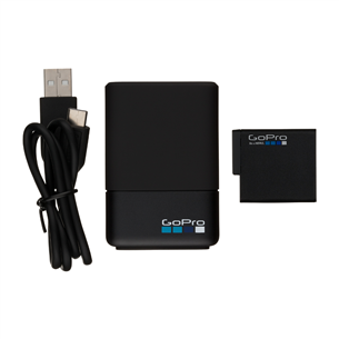 Двойное зарядное устройство + аккумулятор для камеры GoPro HERO5 Black