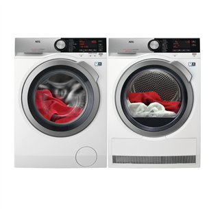 Veļas mazgājamā mašīna + veļas žāvētājs, AEG / 1400 apgr./min.