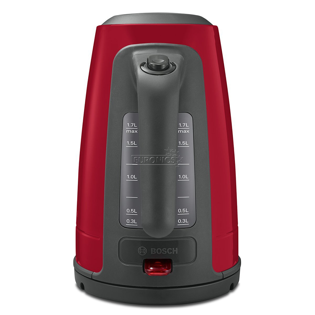 Bosch ComfortLine, 1.7 L, sarkana/pelēka - Tējkanna