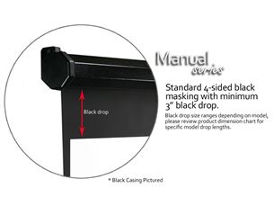 Projektoru ekrāns Manual Series M135UWH2 135'', Elite Screens / 16:9