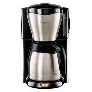 Philips, water tank 1.2 L, black/inox - Coffee maker