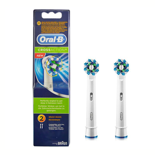 Braun Oral-B Cross Action, 2 gab., balta - Uzgaļi elektriskajai zobu birstei