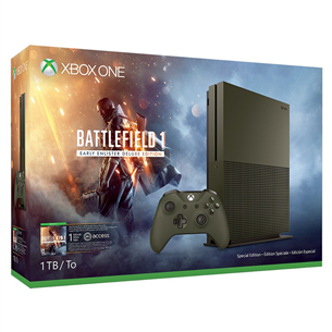 Game console Microsoft Xbox One S (1 TB) Battlefield 1 Limited Edition