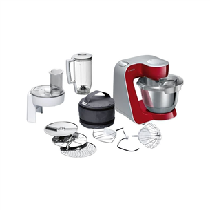 Bosch MUM5 CreationLine, 3.9 L/1.25 L, 1000 W, red/grey - Food processor