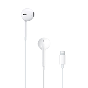 Apple EarPods, Lightning Plug, balta - Austiņas MMTN2ZM/A