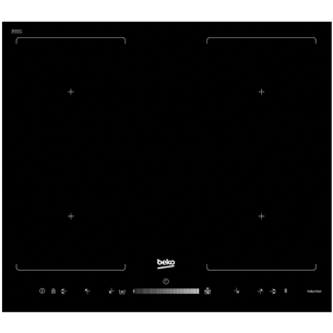 Beko, ширина 58 см, черный - Интегрируемая индукционная варочная панель