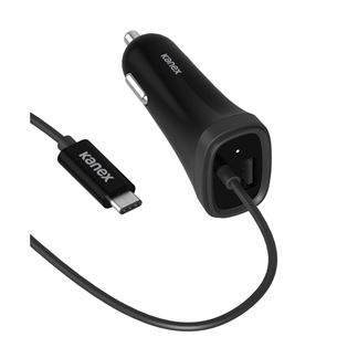 Auto lādētājs USB-C 15W, Kanex