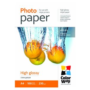 Photo paper A4, ColorWay / 230g/m2, 100 pages