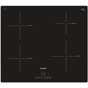 Bosch, platums 59.2 cm, melna - Iebūvējama indukcijas plīts virsma