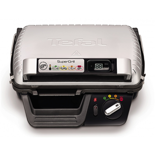 Tefal Supergrill, 2000 W, melna/nerūsējošā tērauda - Elektriskais grils GC451B12