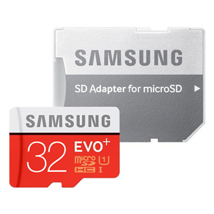 Карта памяти Micro SDXC + адаптер Samsung EVO Plus (32 ГБ)